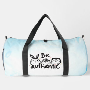 Sei authentisch duffle bag