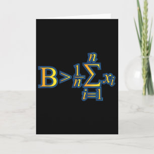 Sei besser als der Durchschnitt - Zitate über Math Karte