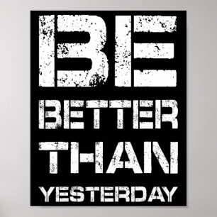 Sei besser Workout Fitnessstudio Motivation Gewich Poster
