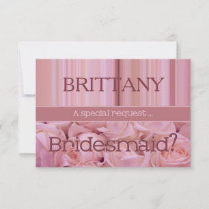 Sei bitte meine Bridesmaid? Einladung
