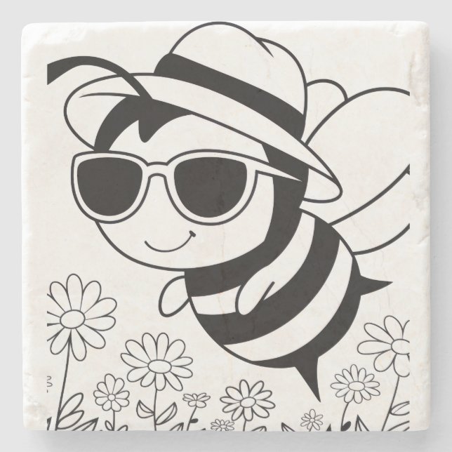 Sei cool steinuntersetzer (Vorderseite)