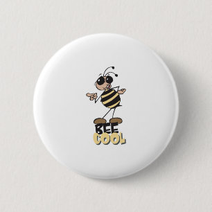 sei cool wie eine Biene Button