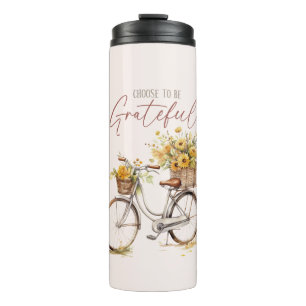 Sei dankbar - Fahrrad & Rustikale Stürze Thermosbecher