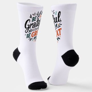 Sei dankbar, sei großartig socken