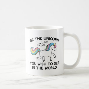 Sei das Einhorn Kaffeetasse