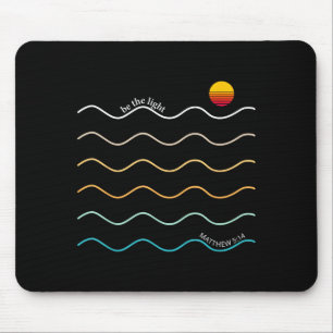 Sei das Licht Boho christlicher Bibelvers Andacht Mousepad