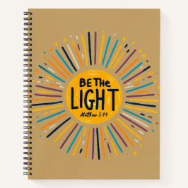 Sei das Licht Christlich | Matthäus 5,14 Inspirati Notizbuch