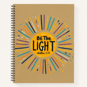 Sei das Licht Christlich Matthäus 5,14 Inspirati Notizbuch