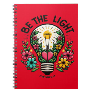 Sei das Licht - Christliches Design mit Inspiratio Notizblock
