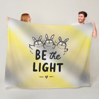 Sei das Licht Fleecedecke