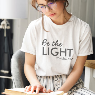 Sei das Licht   Matthew 5:14 Bibelverse Christlich Tri-Blend Shirt