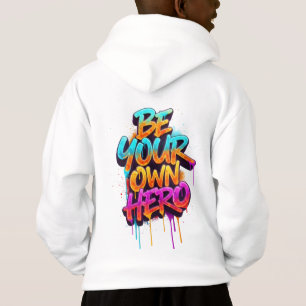 SEI DEIN EIGENER HELD - Graffiti-Typografie Hoodie