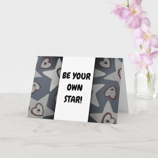 Sei dein eigener Star! Karte (Orchidee)