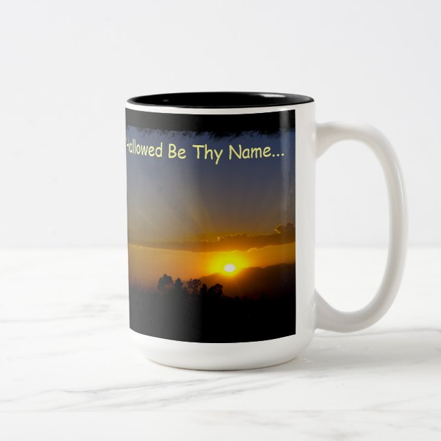 Sei dein Name erlaubt Zweifarbige Tasse (Rechts)
