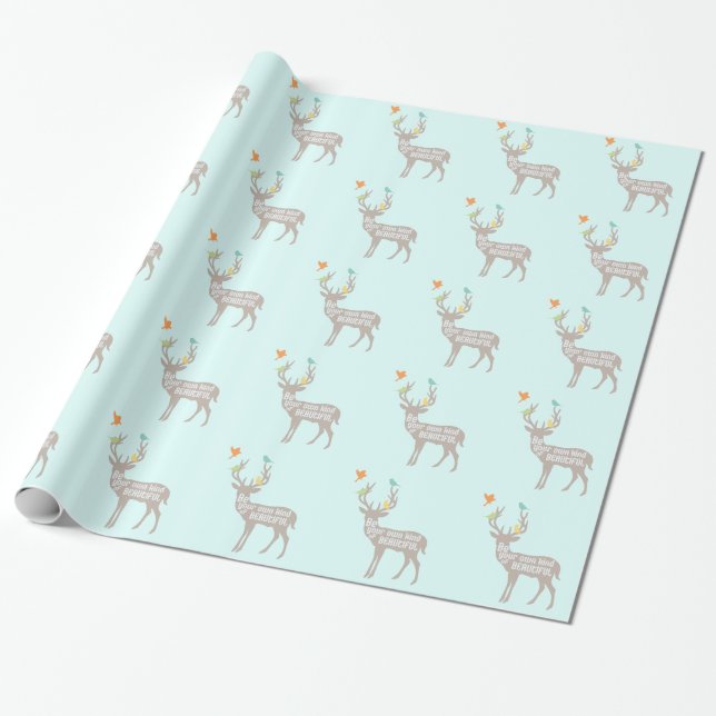Sei deine eigene Art von Schönheit Geschenkpapier (Ungerollt)