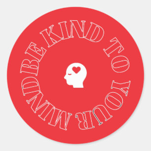 Sei deinem Geist freundlich Kreisaufkleber Runder Aufkleber