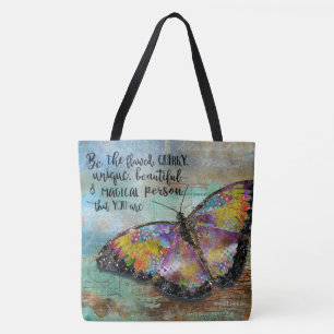 Sei der fehlerhafte Schmetterling Tasche