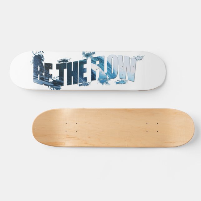 Sei der Fließtext Art Breaking Wave Skateboard (Horizontal)