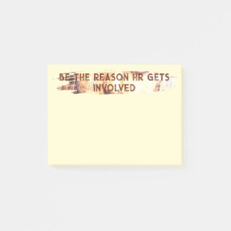 Sei der Grund, warum die Personalabteilung eingrei Post-it Klebezettel