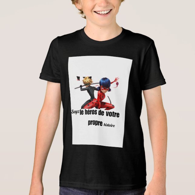 Sei der Held deiner eigenen Geschichte Tri-Blend Shirt (Vorderseite)