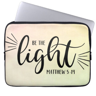 Sei der leichte Matthew 5:14 Laptop-Sieb Laptopschutzhülle