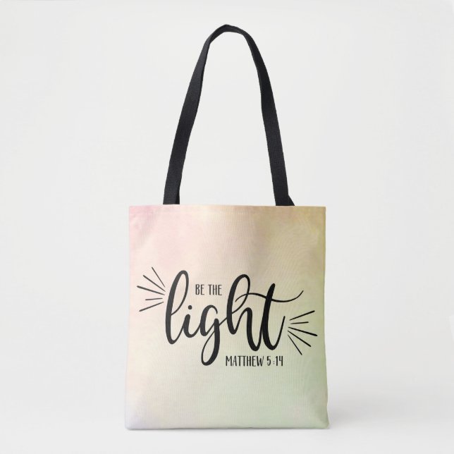 Sei der leichte Matthew 5:14 Tasche (Vorderseite)