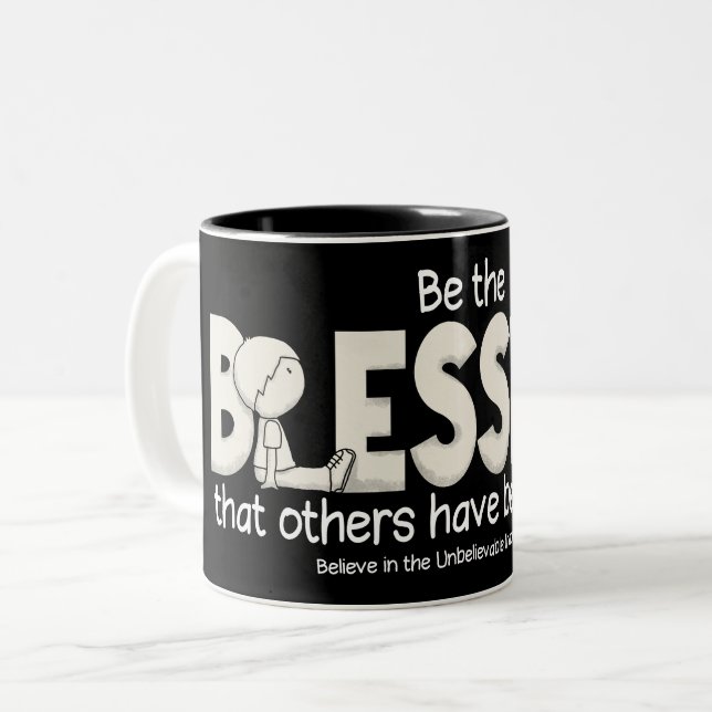 Sei der Segen Zweifarbige Tasse (Vorderseite Links)
