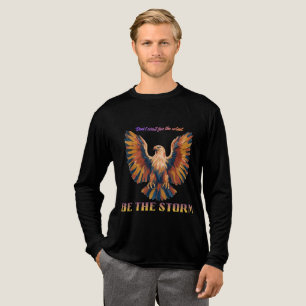 Sei der Sturm Adler Motivations-Grafik Streetwear Tri-Blend Shirt