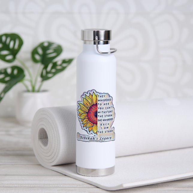 Sei der Sturm Kupfer Wasserflasche Trinkflasche (Yoga (gedreht))