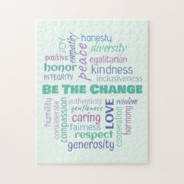 Sei der Wandel positive Word Cloud