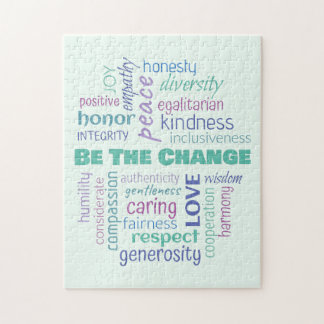 Sei der Wandel positive Word Cloud