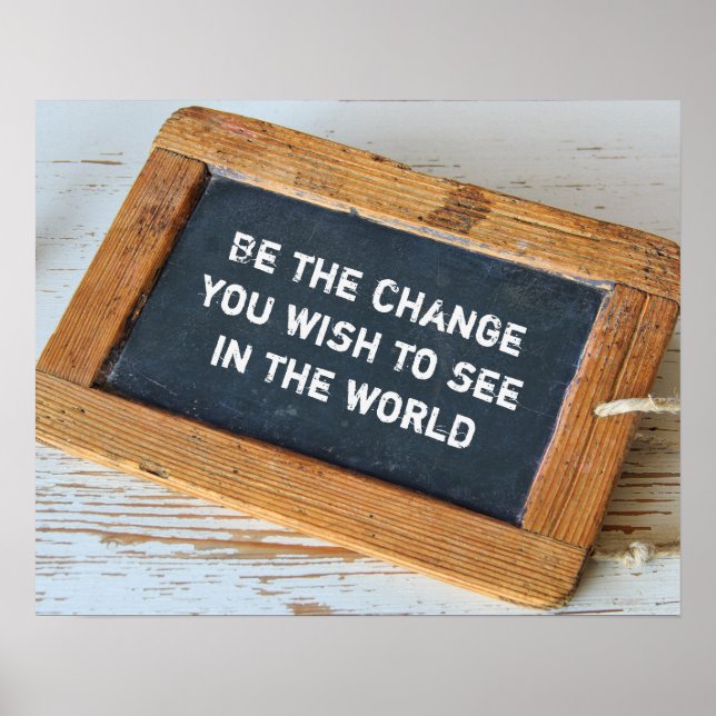 Sei der Wandel Poster (Vorne)