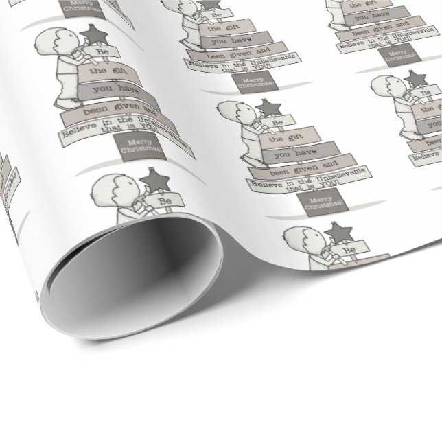 Sei der Weihnachtsbaum Geschenkpapier (Rolleneckpunkt)