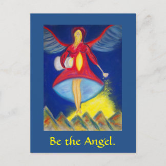 Sei die Angel-Postkarte Postkarte