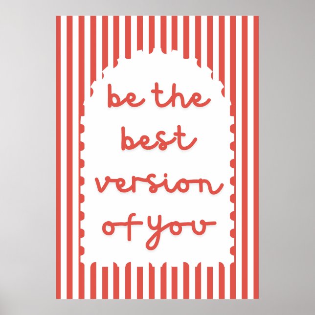 Sei die beste Version deines Posters Poster (Vorne)