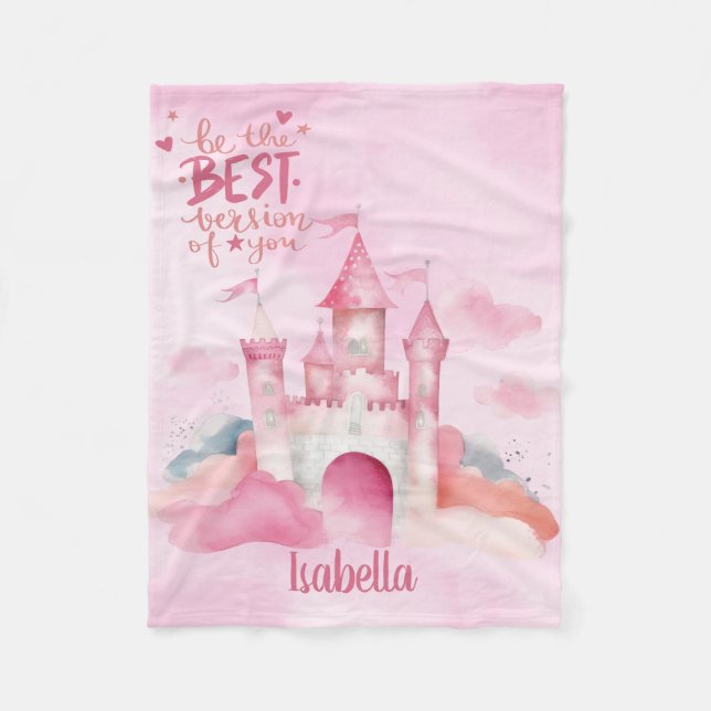 Sei die beste Version von dir Fleece Blanket (Vorderseite)