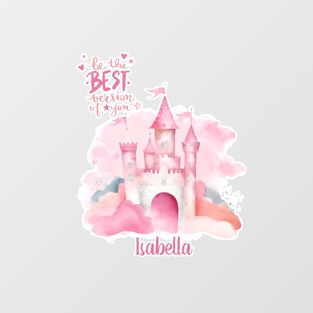 Sei die beste Version von dir personalisiert Fensteraufkleber (Blatt)