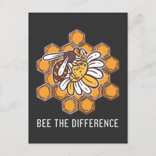 Sei die Bienendifferenz Inspiration Natur Honig Wa Postkarte