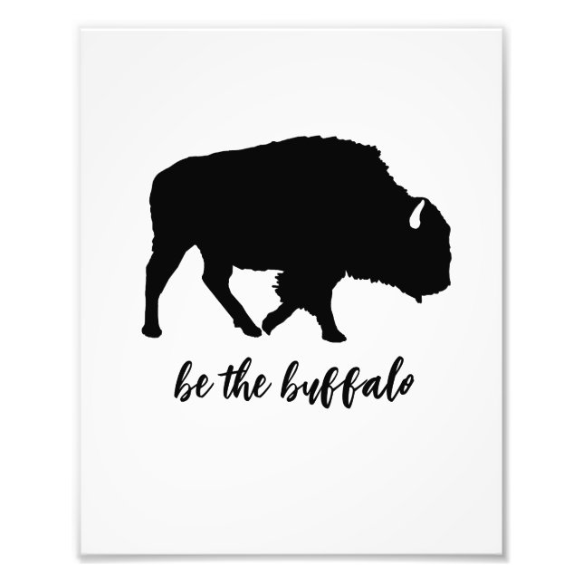 Sei die Buffalo-Silhouette Fotodruck (Vorne)