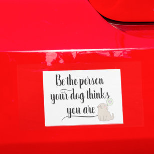Sei die Menschen, die dein Hund für dich als Begle Auto Magnet