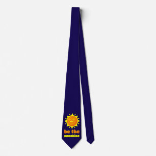 Sei-die-Sonne-Navyblauer-Sonnen-Schlips Krawatte