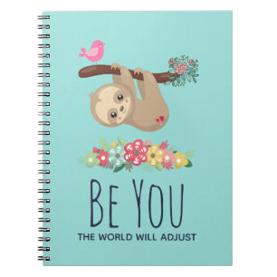 Sei du, die Welt wird sich an den lustigen Sprichw Notizblock