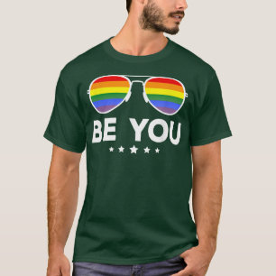 Sei du LGBT-Regenbogenbrille  T-Shirt