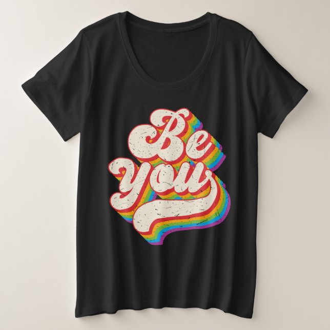 Sei du! Plus-Size-Shirt Große Größe T-Shirt (Design vorne)