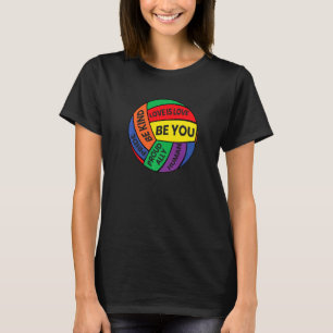 Sei du Pride lgbtq Gay Lgbt Ally Rainbow Soccer Ba T-Shirt