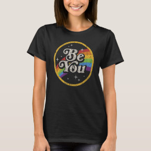Sei du Regenbogenflagge Galaxy Lgbtq Pride Gay Lgb T-Shirt