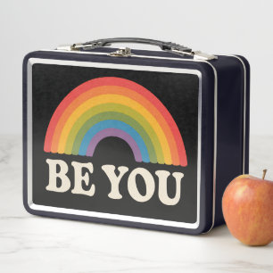 Sei du schwul lesbisch Pride LGBTQ Verbündeter Reg Metall Brotdose