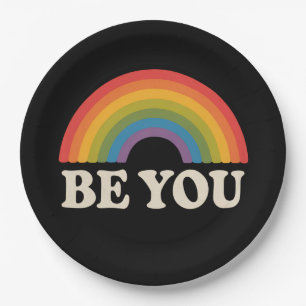 Sei du schwul lesbisch Pride LGBTQ Verbündeter Reg Pappteller