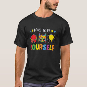 Sei Du Selbst Autistische Kinder Junge Mädchen Aut T-Shirt