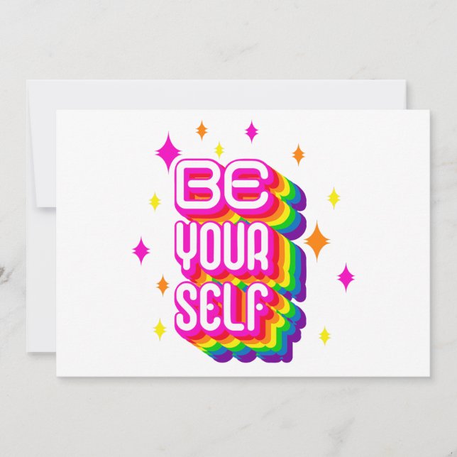 Sei du selbst! einladung (Vorderseite)